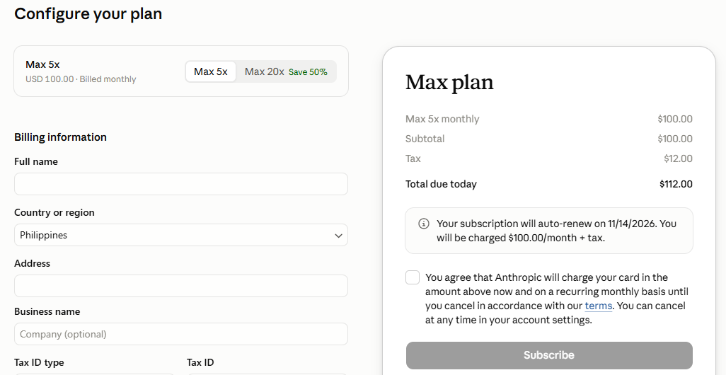 Claude Max Plan